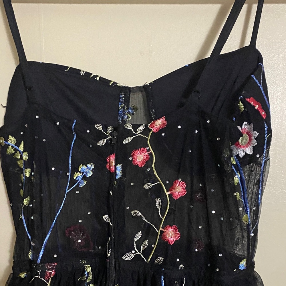 City Studio Black Floral Prom Dress - Picture 6 of 12